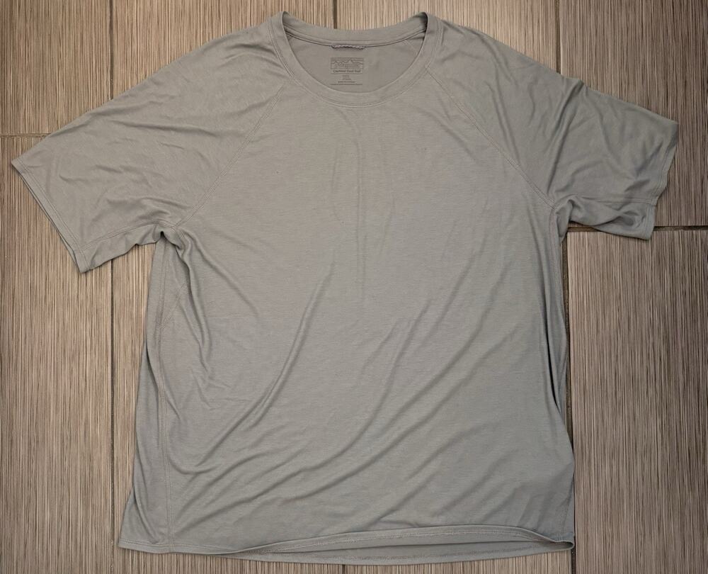 Patagonia Capilene Cool Trail Short Sleeve T-shirt Men’s Size XL Gray